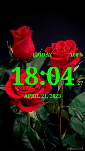 Digital Clock Live Wallpaper-7 screenshot 3