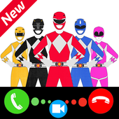 Power's Rangers Fake Call  Video &amp; fight Chat icon