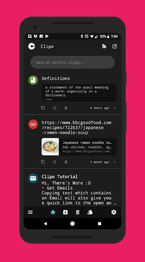 Clipboard Manager : Clipo 1 تصوير الشاشة