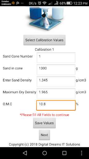Field Density Test Calculator screenshot 4