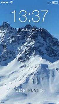 Winter Frost Snowfall Screenlock – PIN Lock Screen screenshot 1