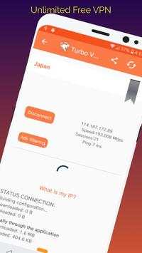 Turbo Fast VPN - Free Unlimited VPN screenshot 3