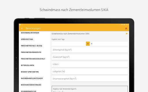Sika Beton App screenshot 5