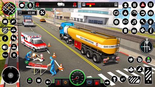 Oil Tanker Flying Truck Games screenshot 7