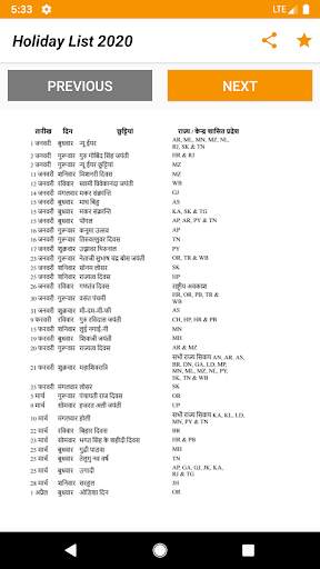 2020 Hindu Calendar, Panchang 2020 screenshot 6