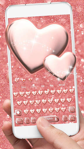 Rose Gold Keyboard screenshot 1