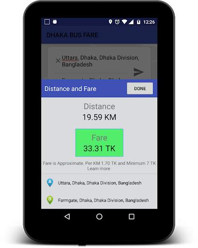 নির্ধারিত বাস ভাড়া -  BUS FARE screenshot 3