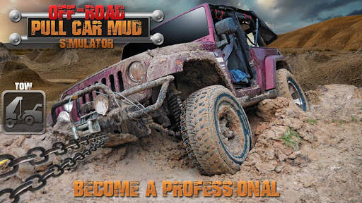 Off-Road Pull Car Mud Simulator स्क्रीनशॉट 2