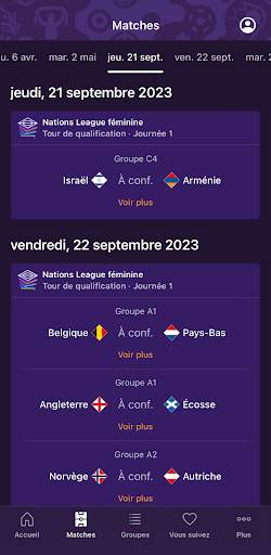 EURO 2024 et EURO 2025 féminin screenshot 7