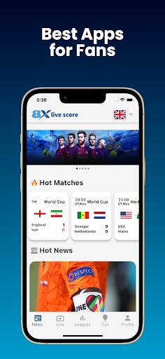 8XScore - sports live score screenshot 1