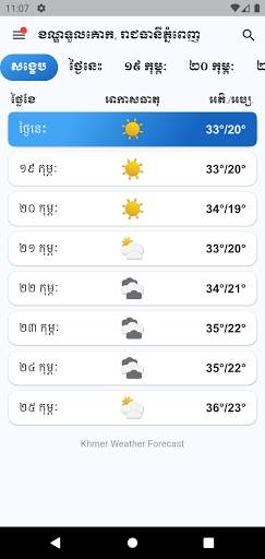 Khmer Weather Forecast screenshot 4