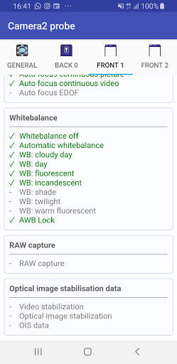 Camera2 probe screenshot 2