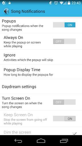 Song Notifications screenshot 1