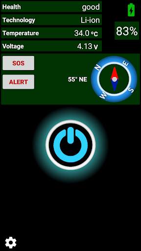 Flashlight – Free brightest & Compass & SOS Alert screenshot 1
