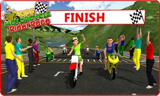 Kids MotorBike Rider Race 3D screenshot 5
