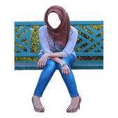 Hijab Selfie - Blue Jeans icon