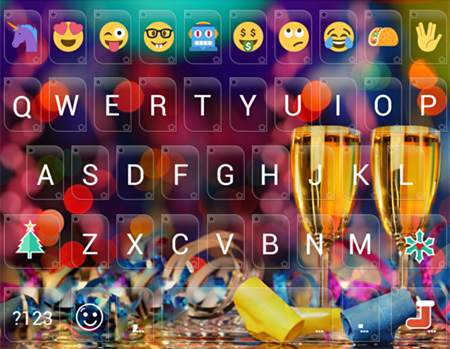 Happy New Year Emoji Keyboard screenshot 6