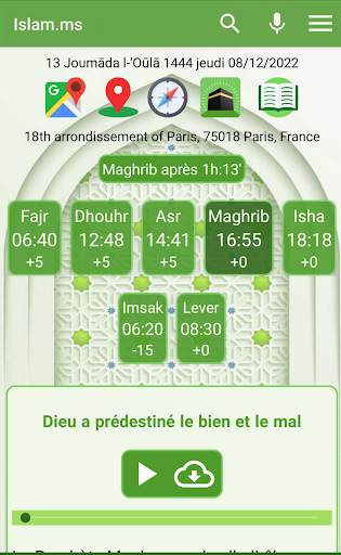 Islam.ms Prayer Times & Qiblah screenshot 1