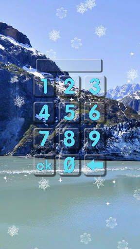 Winter lock screen. 2 تصوير الشاشة