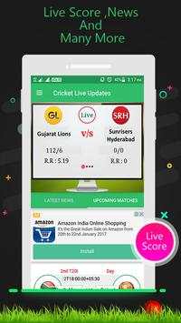 Live Cricket Scores & News screenshot 1