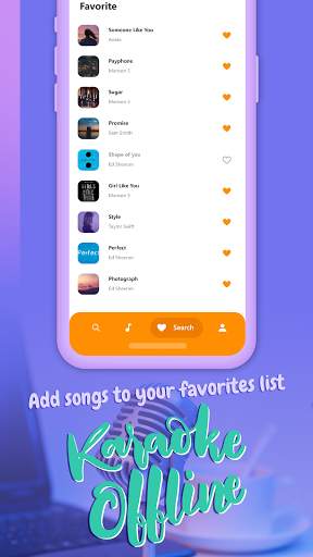 Karaoke music, karaoke offline with lyrics screenshot 2