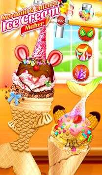 Unicorn Ice Cream Chef: Mermaid Cream Cone Game screenshot 10