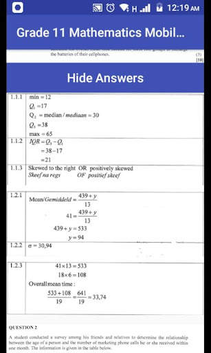 Grade 11 Mathematics screenshot 5