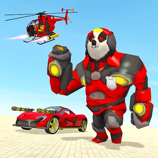 Panda Robot Helicopter Transform Battle Games 1.0
