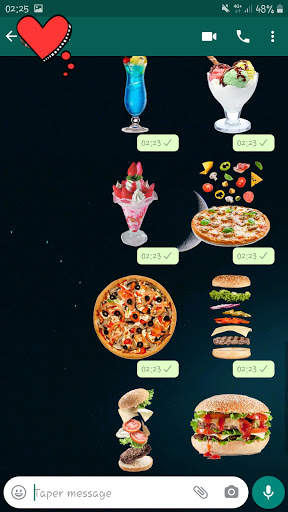 Food Stickers For WhatsApp (WAStickers) screenshot 2