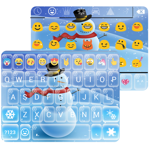 Snowman Emoji Keyboard Live Wallpaper icon