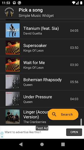 Simple Music Widget screenshot 5