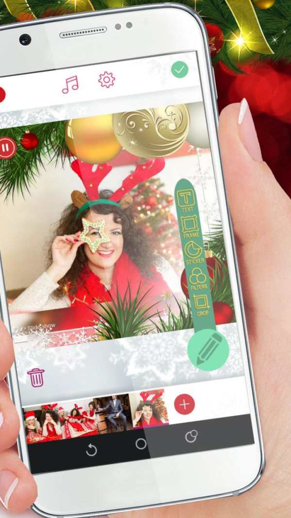 Christmas Photo Editor With Music Slideshow screenshot 2