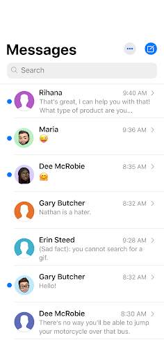 AI Messages OS 17 - Messenger screenshot 1