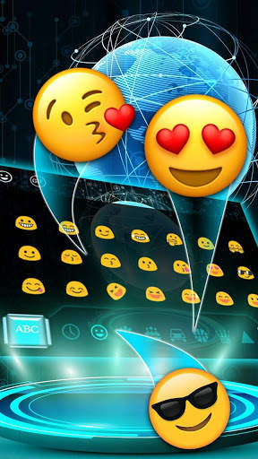 Blue Tech Keyboard screenshot 3