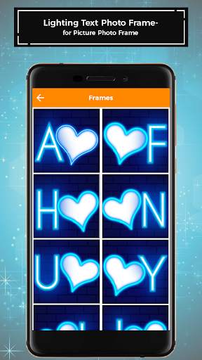 Lighting Text Photo Frames for Pictures - Editor screenshot 1
