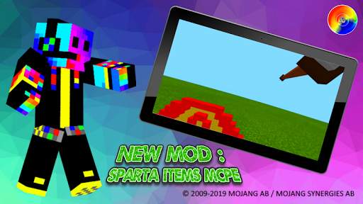 New Mods Spartan Items MCPE screenshot 4