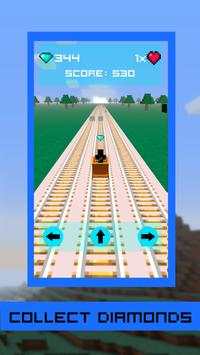 Minecart Minecraft Racer Adventures screenshot 5