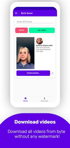 byte saver - downloader for Byte without watermark screenshot 2
