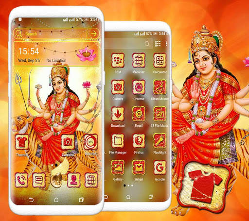 Durga Maa Launcher Theme скриншот 1