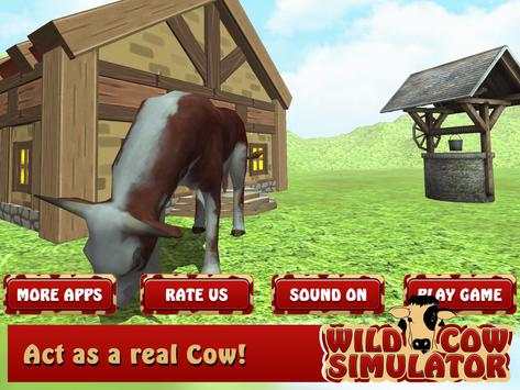 Wild Cow Simulator 3D Game screenshot 4