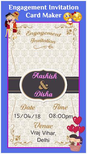Engagement Invitation Card Mak screenshot 5