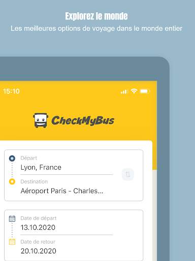 CheckMyBus: Le comparateur d‘autocars screenshot 7