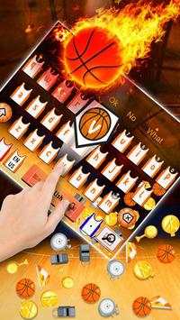 3D Basketball Gravity Keyboard Theme screenshot 1