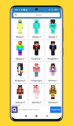 All Youtuber Skins for Minecraft PE screenshot 3