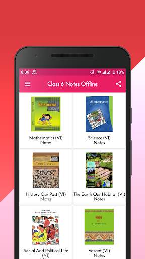 Class 6 Notes Offline screenshot 1