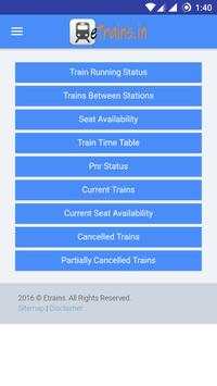 Train Running Status - Indian Railways screenshot 1