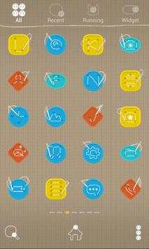 Button Up LINE Launcher theme screenshot 4