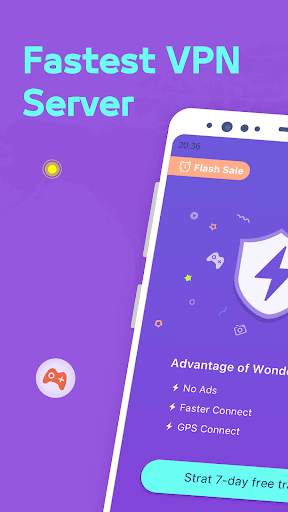 Wonder VPN-Free Unlimited Proxy screenshot 1