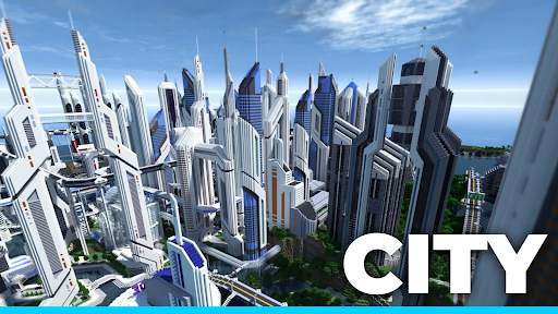 City in minecraft screenshot 2