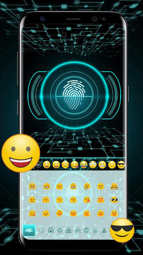 Scanner Fingerprint Keyboard Theme screenshot 2